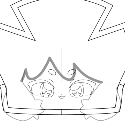 <p>立体にする事を前提としたパーツのデザインの仕方</p>