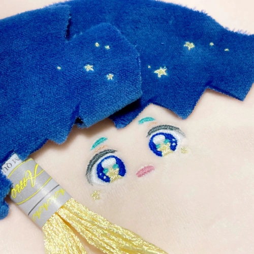 <p>ぬいぐるみのお顔によく使われる刺繍のステッチ</p>