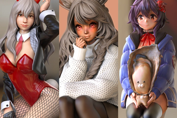 フィギュア造形師 大上竹彦(gami) ポイント
