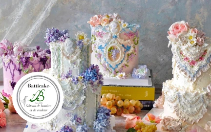 플라워 케이크 탑티어, 바티케이크의 버터크림 디자인 마스터 클래스