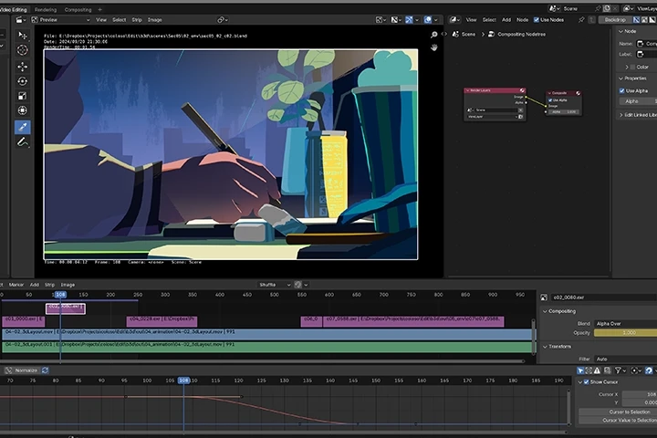 <p><strong>การสร้างเอฟเฟกต์และการคอมโพสิตโดยใช้แค่เบลนเดอร์</strong></p>