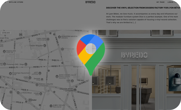 ImageSlide<b><center>Google Map API 활용 위치 정보 제공</b></center>