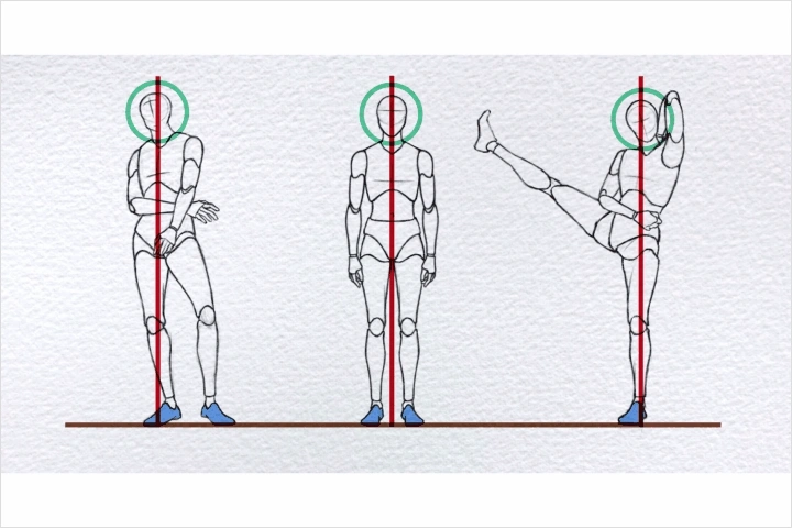 <p><strong>重心の変化に応じた様々なポーズの描き方</strong></p>