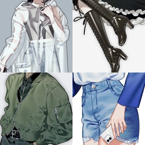 <p>素材別の質感の描き分け方</p>