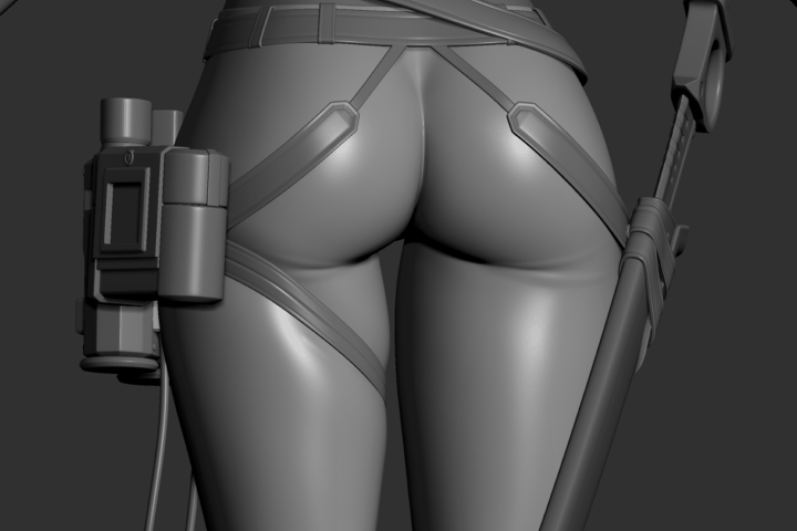 <p>의상 착용에 따른 피부 눌림·변형 등<br>실루엣 디테일 표현</p>