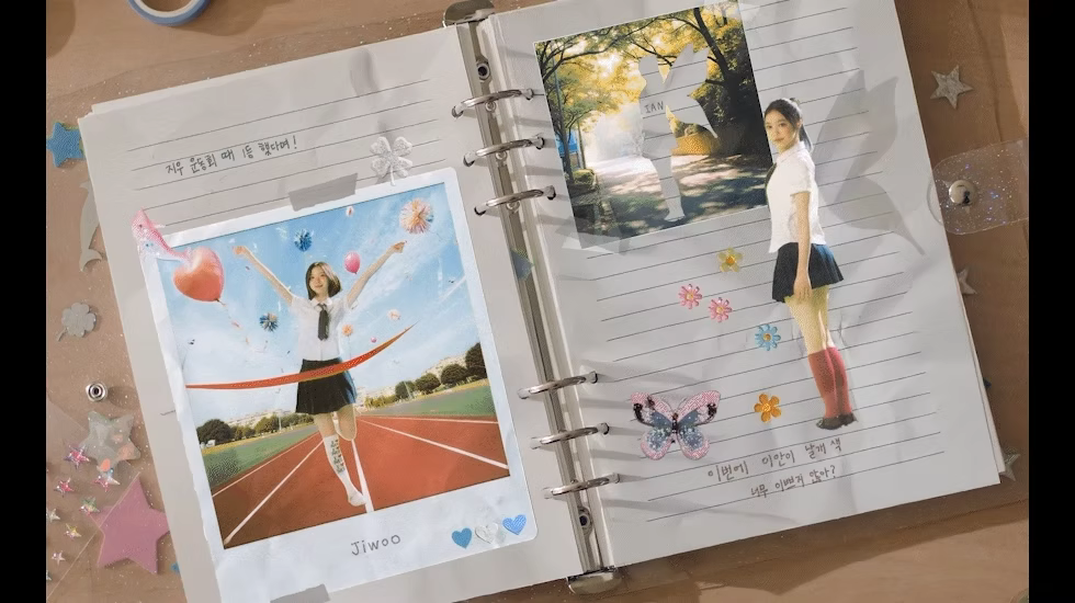 ImageSlide<center><b>Hearts2Hearts 'STYLE' M/V AI VFX & AI artwork</b></center>
