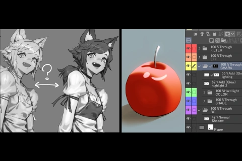 イラストレーター キオナオキ 講座の例題