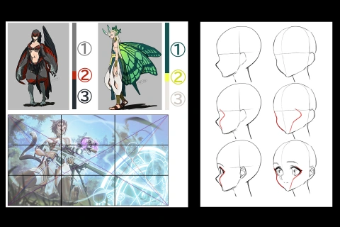イラストレーター キオナオキ 講座の例題