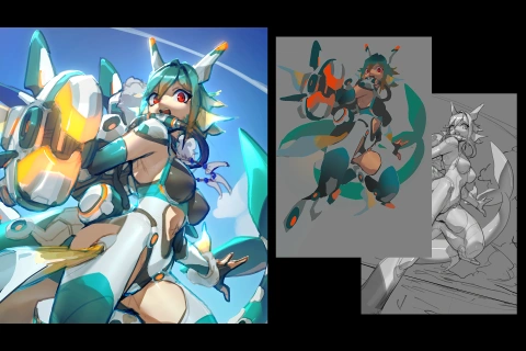 イラストレーター キオナオキ 講座の例題
