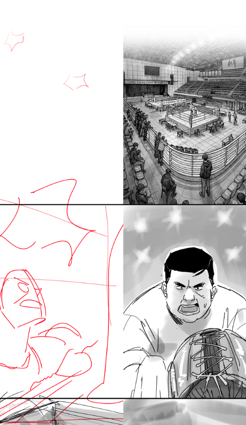 ImageSlide<b>Day 37. 콘티 → 스케치 시연 ② (웹툰 작가 시연)</b>
