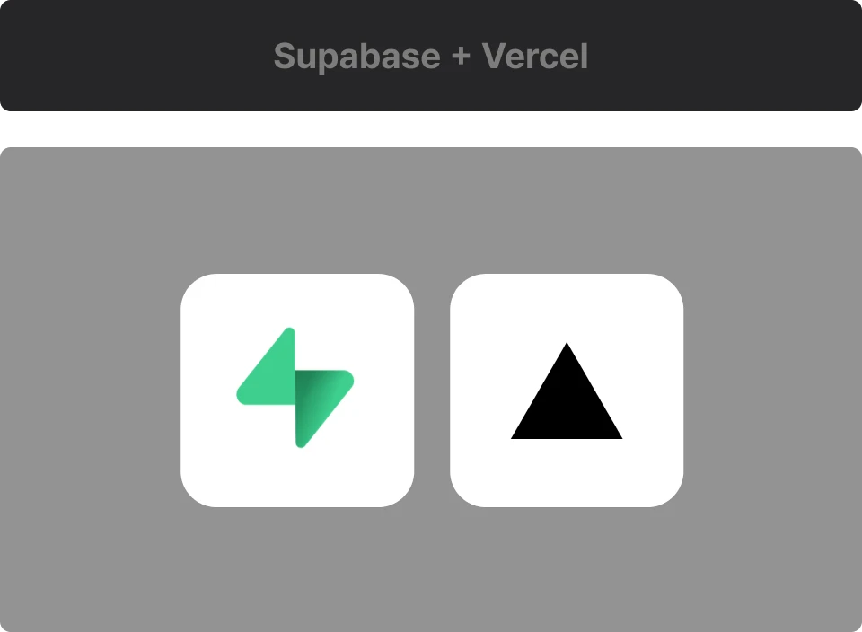 ImageSlide<div style="font-size:16px; color:#ccc; line-height:1.6;">   Supabase가 데이터베이스, 인증, API를 모두 대신 처리<br>   Vercel이 배포와 서버 운영을 자동화<br>   설정만 하면 바로 동작해 처음엔 편하지만, </div>  <div style="margin-top:10px; font-size:20px; color:#fff; font-weight:600; line-height:1.6;">   “왜 되는지”는 알기 어렵습니다.<br>   → 비전공자는 “에러발생”시 대처가 어려워요! </div>