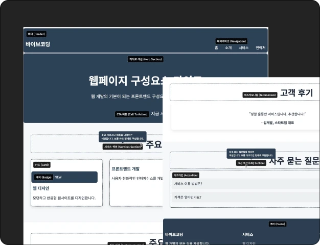 ImageSlide02. 웹페이지 구성요소 가이드