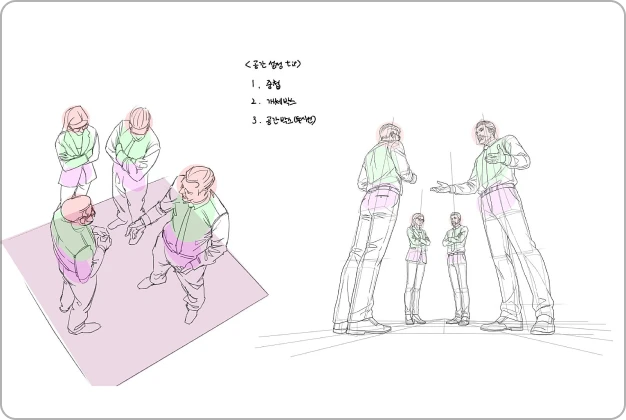 ImageSlide<b>Day 34. 영화·소설 한 장면 러프 재현</b>