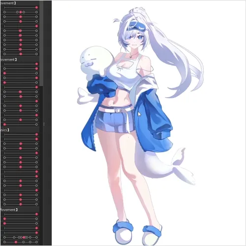 Live2D Animator, MiiKO Exercise