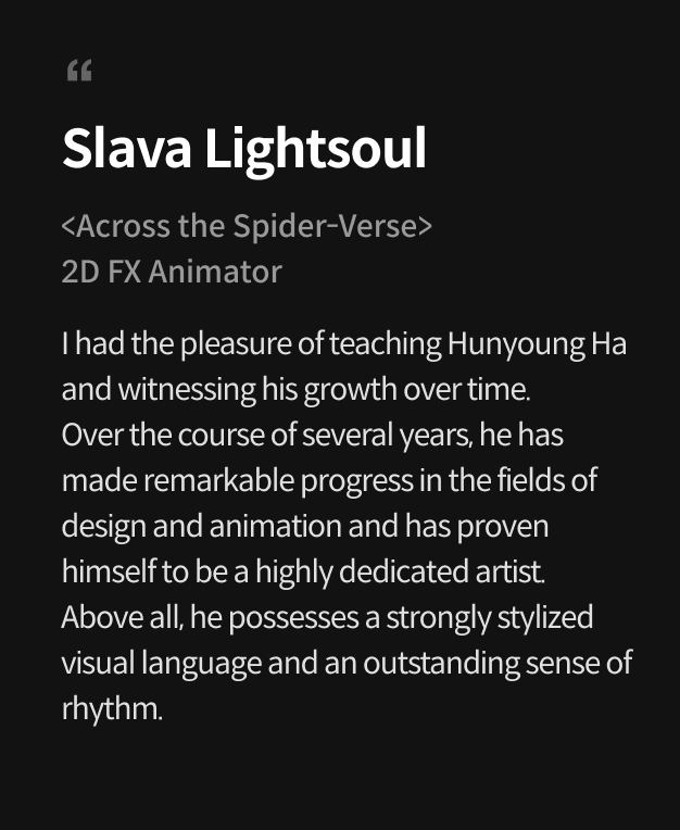 VFX Artist, Hunyoung Ha