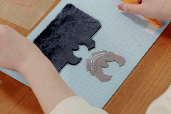 <p>頭の立体方法</p>