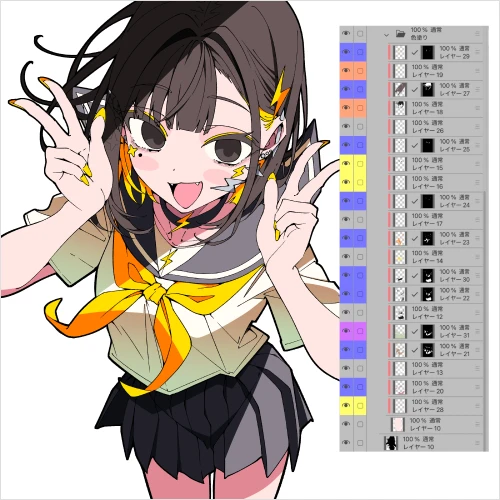 イラストレーター 一条レイ 講座の例題