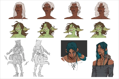 <p><strong>キャラクターデザインと統一性</strong></p>