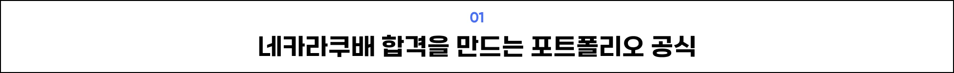 네카라쿠배 합격 포트폴리오