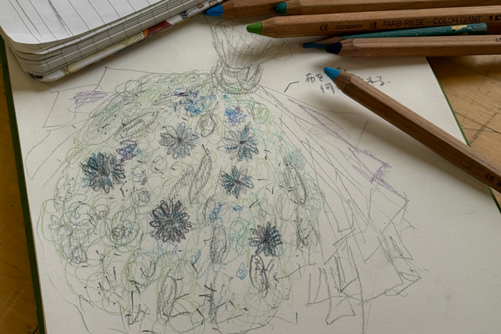 <p>想像力を形へ、「束ねる技術」の前のデザインスケッチ</p>