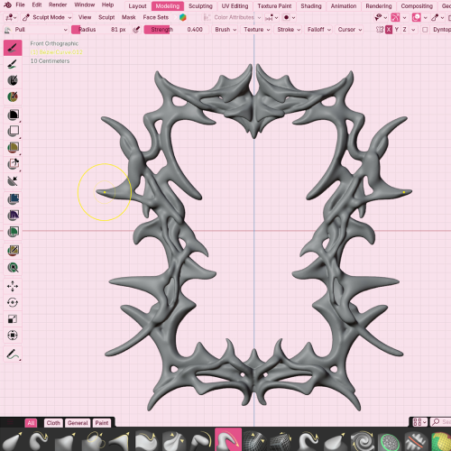 <p>디지털 스컬핑으로 자유롭게 만들어내는 유기적인 조형</p>