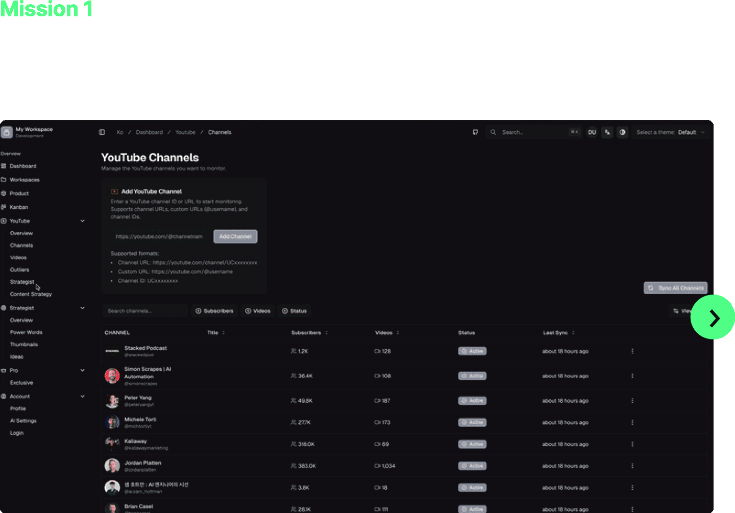 ImageSlide구독 채널의 정보를 자동으로 수집하고 평균 대비 급상승 콘텐츠 발견하기