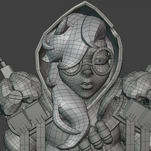 <p><strong>Efficient Retopology for Rigging and Skin Weighting</strong></p>