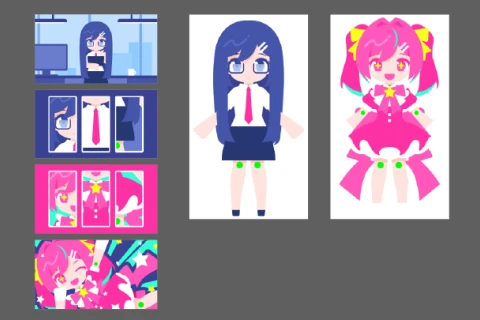 <p>映像のテンポ感、カット割</p>