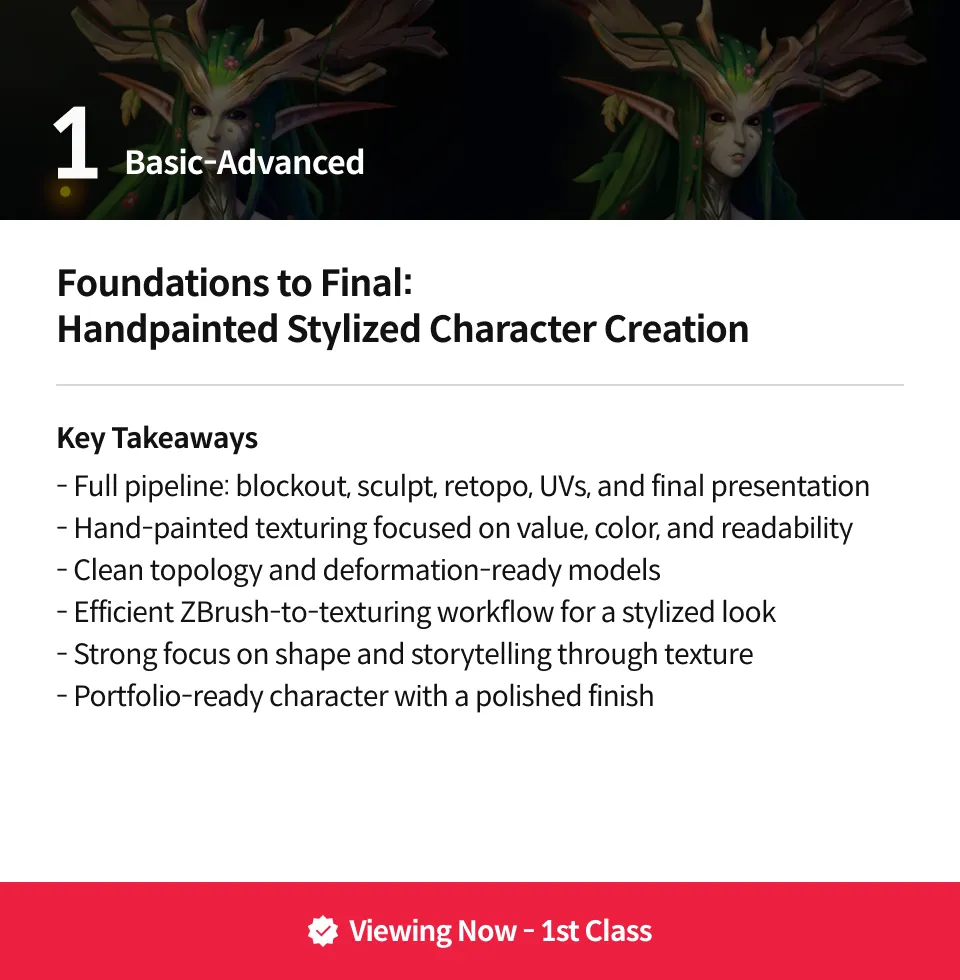 Principal Character Artist, Weston Reid perks
