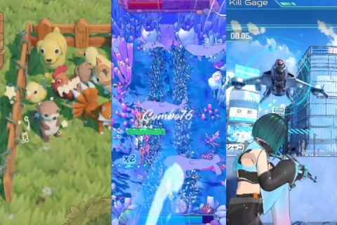 <p>서로 다른 세 장르의 게임 구현으로<br>폭넓은 개발 경험</p>