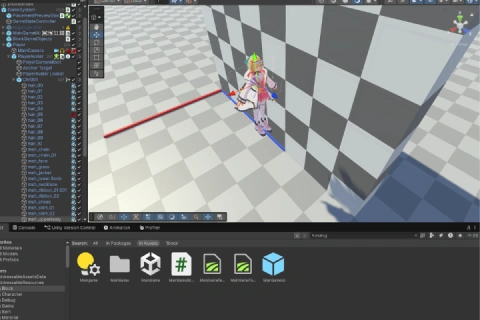 <p>プレイヤー操作とUIの構築</p>