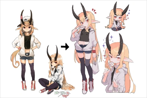 <p><strong>キャラクターアレンジのコツ</strong></p>