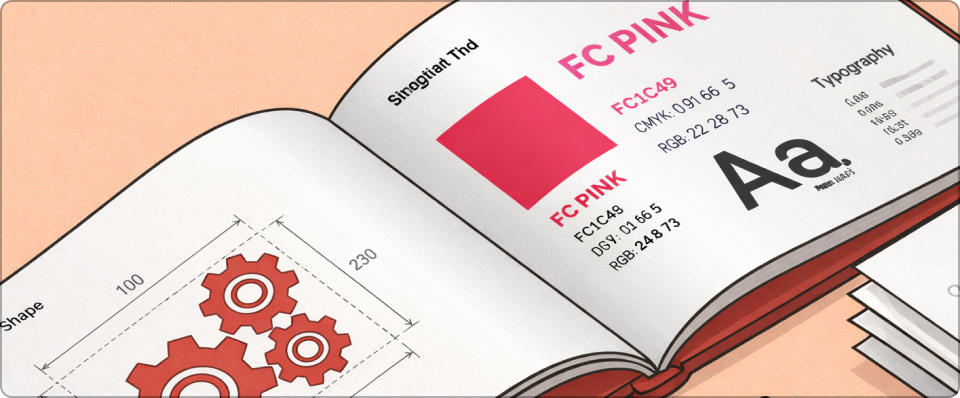 ImageSlide<span style="color:#FF5A63;"> <b> Special Gift 4 </span> <br> <span style = "font-size:18px; "> 브랜드 디자인 가이드라인 </sapn> </b>