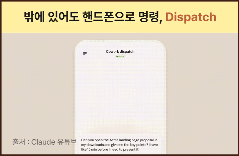 ImageSlide<span style="color:#fff;">출장 중에도, 점심 먹으면서도, <b>핸드폰으로 명령 하나 보내면 Claude Code가 원격으로 알아서 처리</b>하고 완료되면 알려줘요. 더 이상 자리에 앉아서 AI랑 대화할 필요가 없어요!</span>