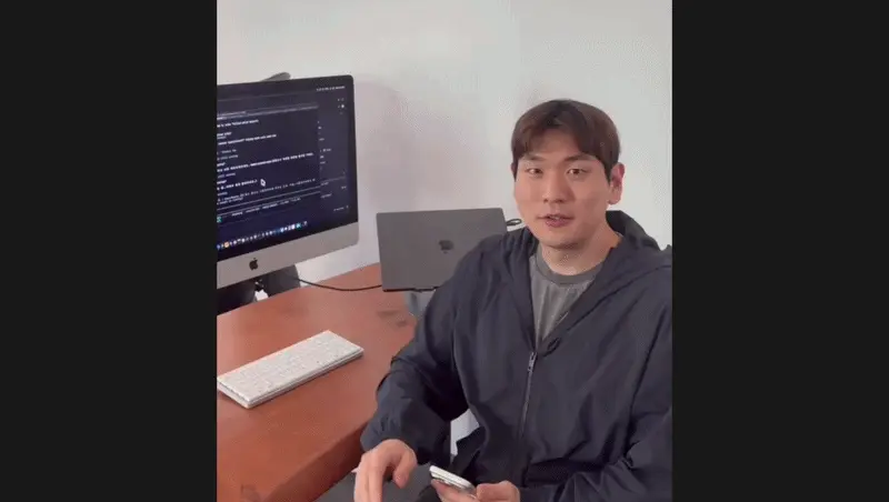 ImageSlide<b><span style="color:#7E6CFF;">Day 17 </span>아이폰을 맥북 트랙패드로 사용하는 앱</b>