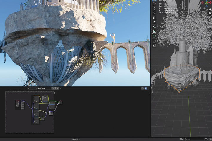 <p><strong>Geometry Nodes for Efficient Scene Building</strong></p>