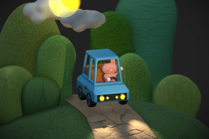 3Dイラストレーター Ahnsimfactory 講座の例題