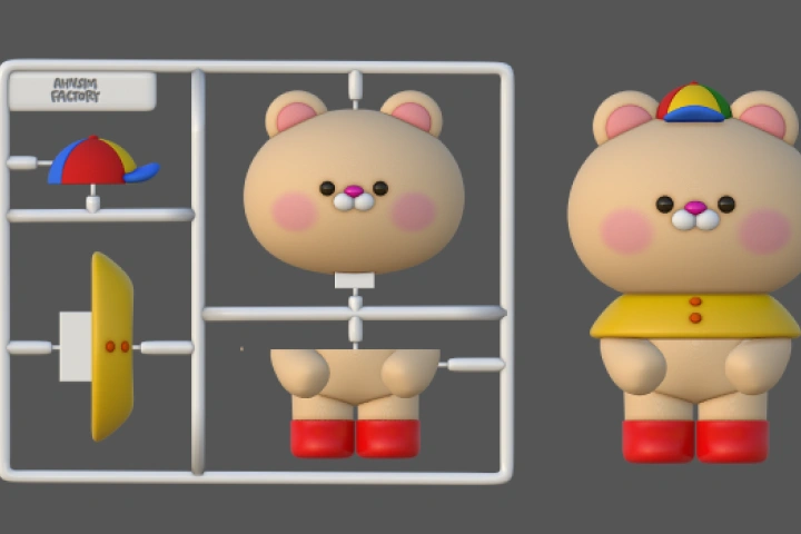 3Dイラストレーター Ahnsimfactory 講座の例題