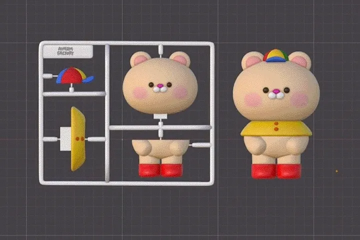 3Dイラストレーター Ahnsimfactory 講座の例題