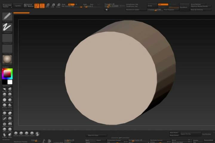 <p>ZBrushのおさらい</p>