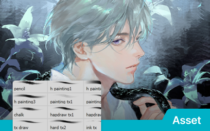 30 Custom Texture Brushes to Create Painting-like Drawings