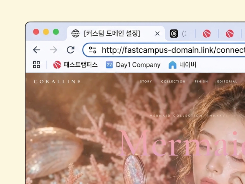ImageSlide<center>커스텀 도메인 연결</center>
