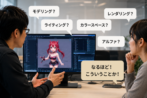 <p>現場で使うCG用語を学ぶ</p>