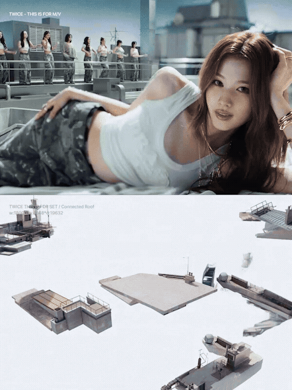 ImageSlide<div style="text-align:center;"><b>TWICE 'This is for' MV<br>세트(공간) 디자인 및 아트소품 제작</b><br><span style="color:#8A8A8A;">©2025 JYP ENTERTAINMENT CO., Ltd. ALL RIGHTS RESERVED.</span></div>