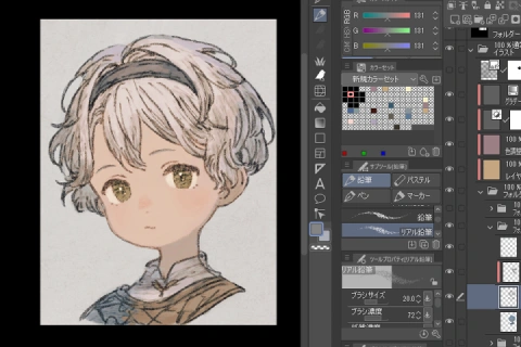 <p>60分で一枚描けるようになるための考え方と描画プロセス</p>