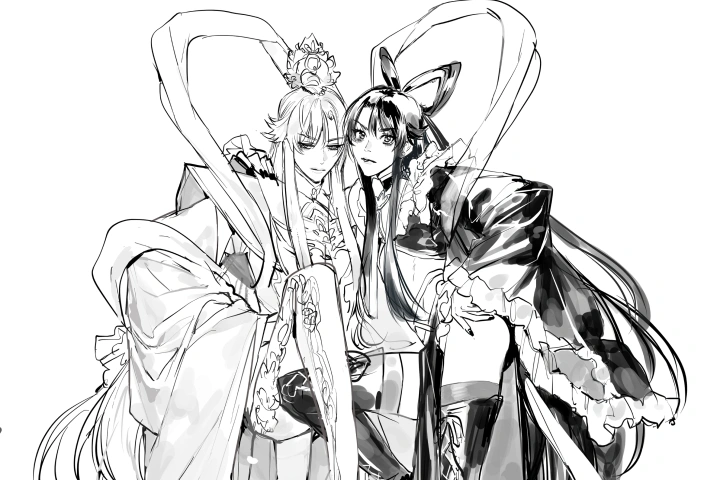 <p>キャラクターの描き分け</p>