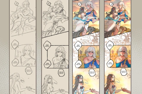<p><strong>Webcomic Page: Start to Finish</strong></p>