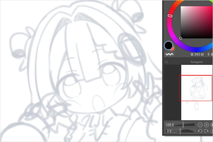 イラストレーターVTuber 虹深°ぬふ 講座の例題