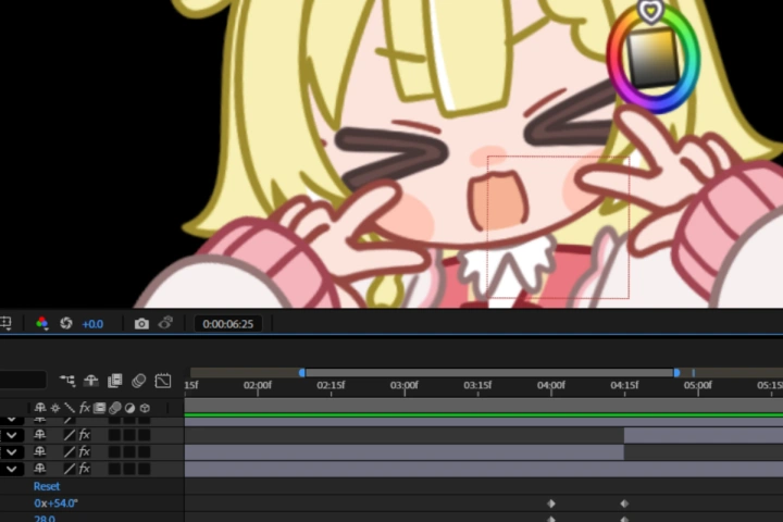 イラストレーターVTuber 虹深°ぬふ 講座の例題