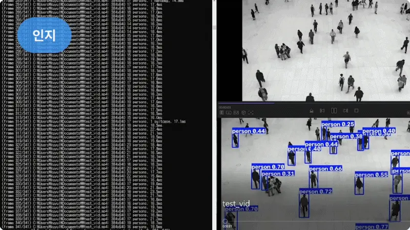 ImageSlide<b><span style = "font-size:16px; "> 로봇의 눈을 만들기 위한<br> Yolo 모델로 객체 인식과 자세 추정</span></b> <br> 사전학습 Yolo 모델로 검출과 분할을 수행하고, 나아가 키포인트로 관절 각도를 추정해보는 방법을 학습합니다.  